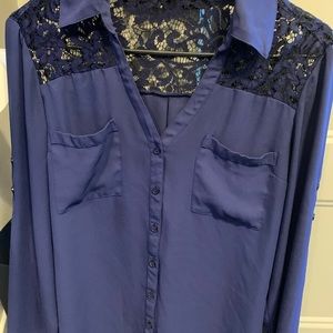 Long sleeve lace shirt